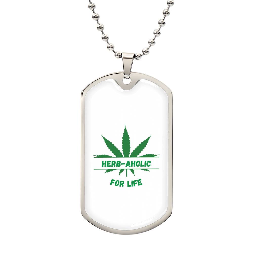 Herbaholic Military Chain Dog Tag