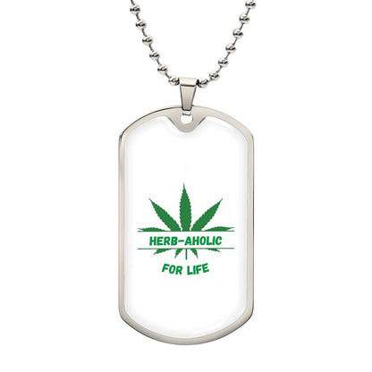 Herbaholic Military Chain Dog Tag