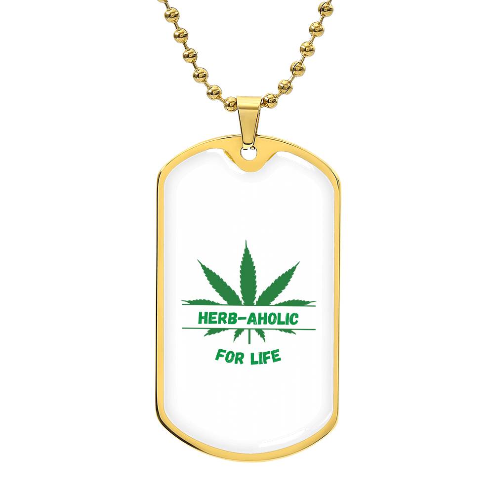 Herbaholic Military Chain Dog Tag